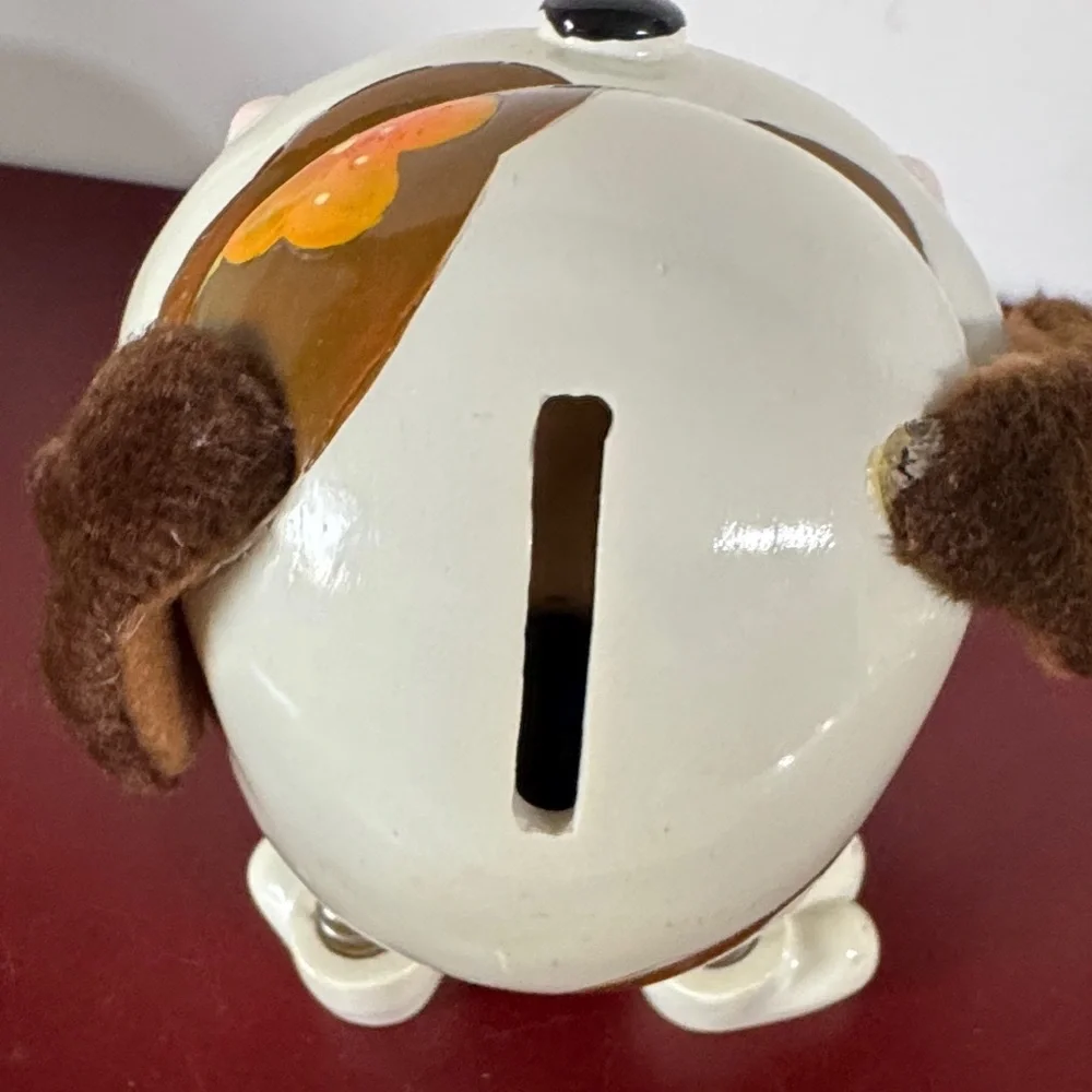 Vintage Blowfish Co. puppy dog money box from the 1970s